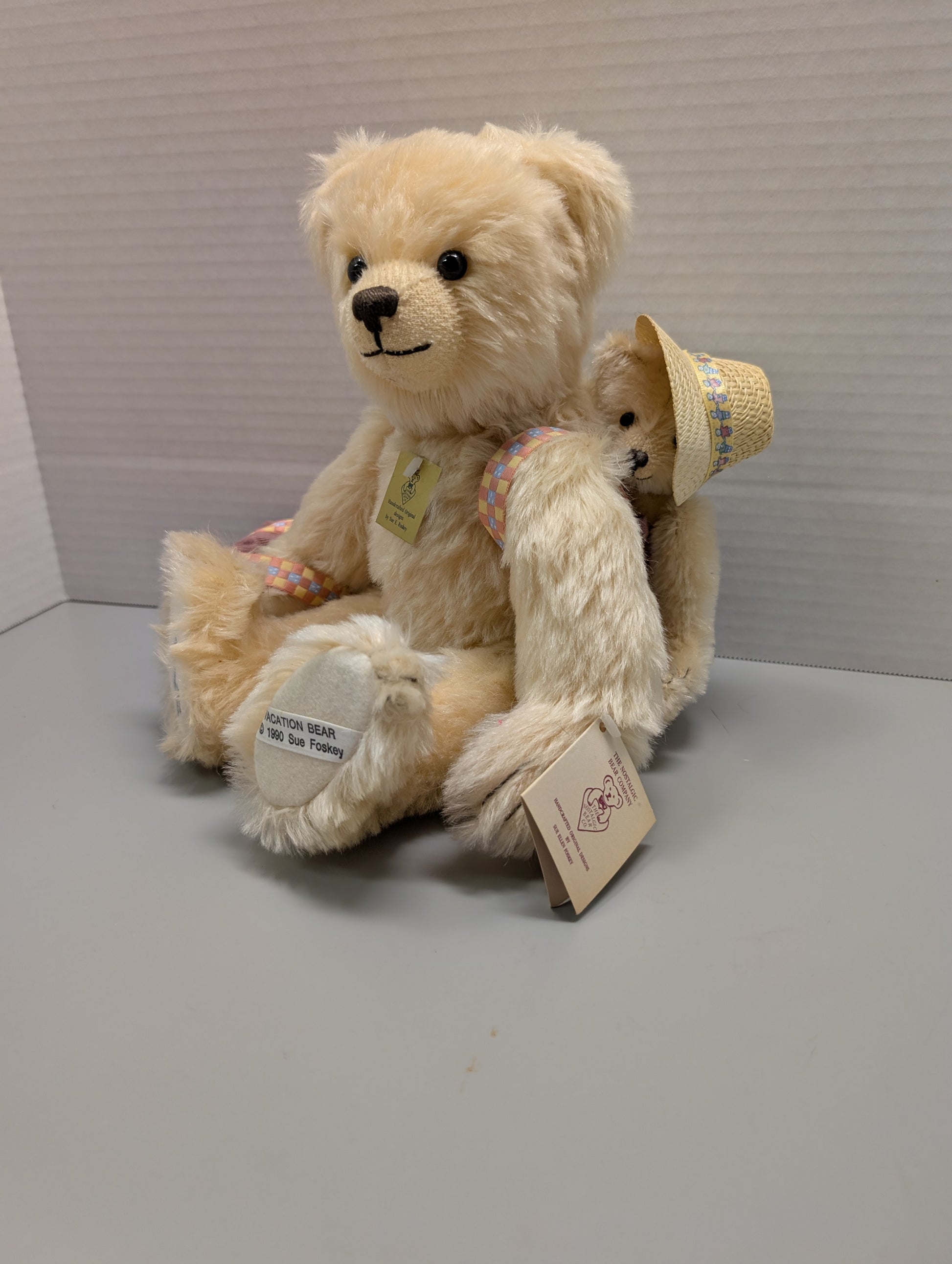 Artist Nostalgic Bear Vacation Bear 12 Backpack Bear by Sue& Randall Foskey image 2