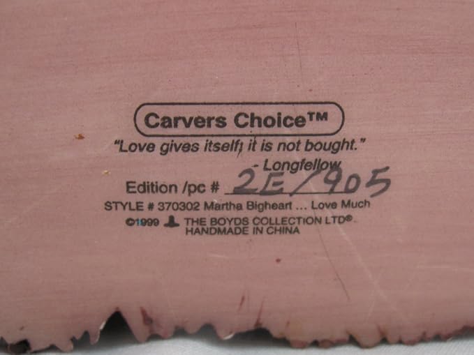 Boyds Frame Carver's Choice  Martha Bigheart  #370302 image 1