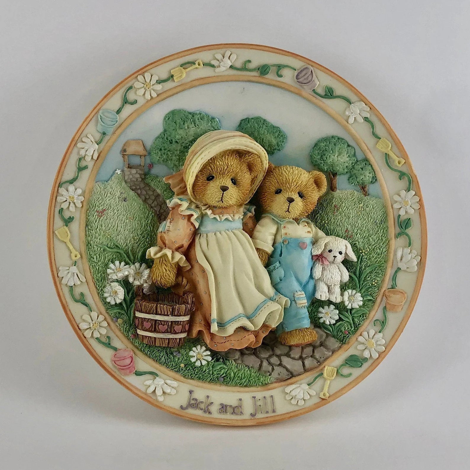 Cherished Teddies Jack And Jill Collector Plate 114901 image 0