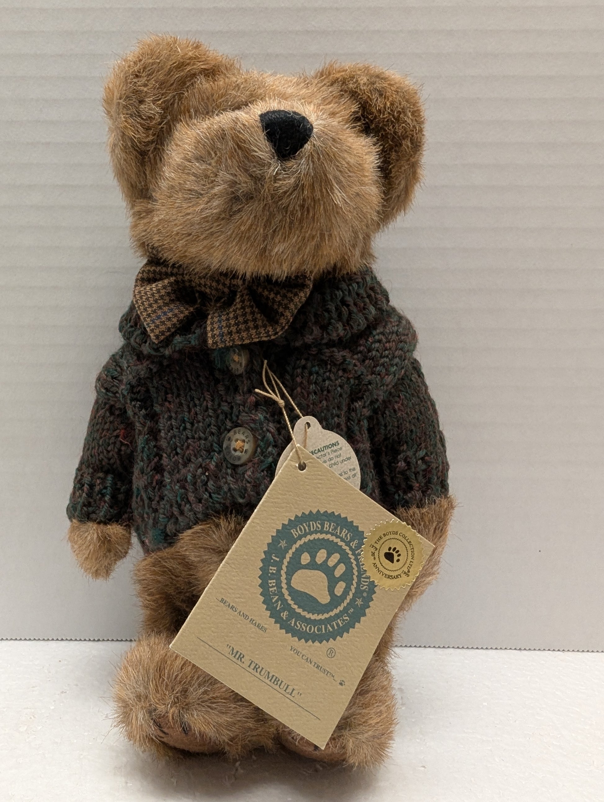 Boyds Bear Plush Mr Trumball #918330 image 0