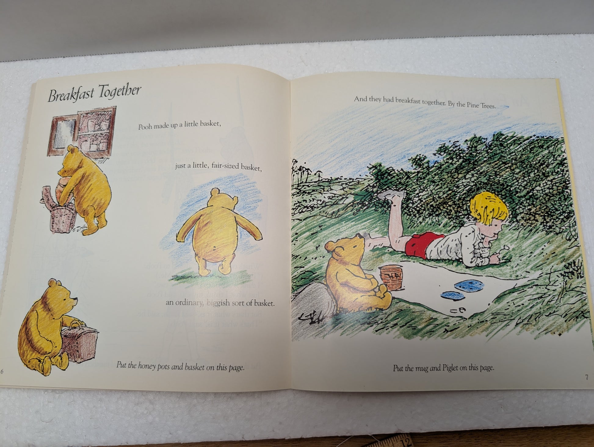 Book Winnie the Pooh's Adventures with Christopher Robin AA Milne Sticker Book image 3