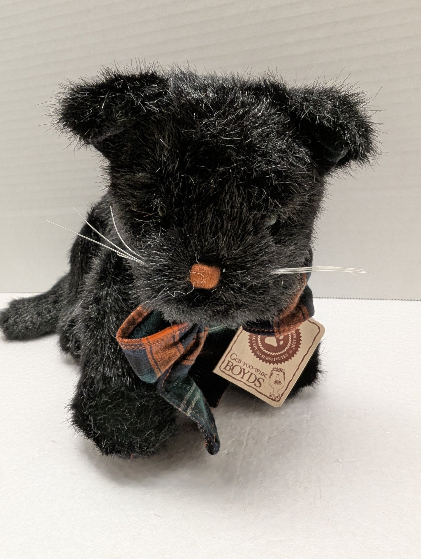 Boyds Plush Cat Sooty P. Pussyfoot 7" 574200 image 1