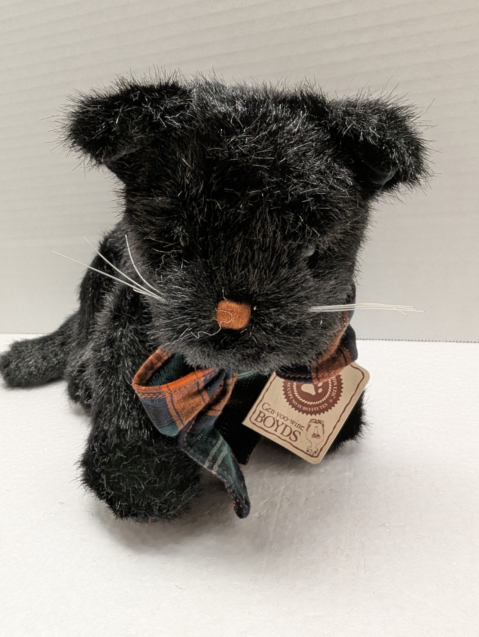 Boyds Plush Cat Sooty P. Pussyfoot 7" 574200 image 1