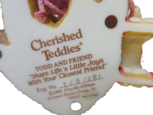 Cherished Teddies Todd And Friend 786683 image 3
