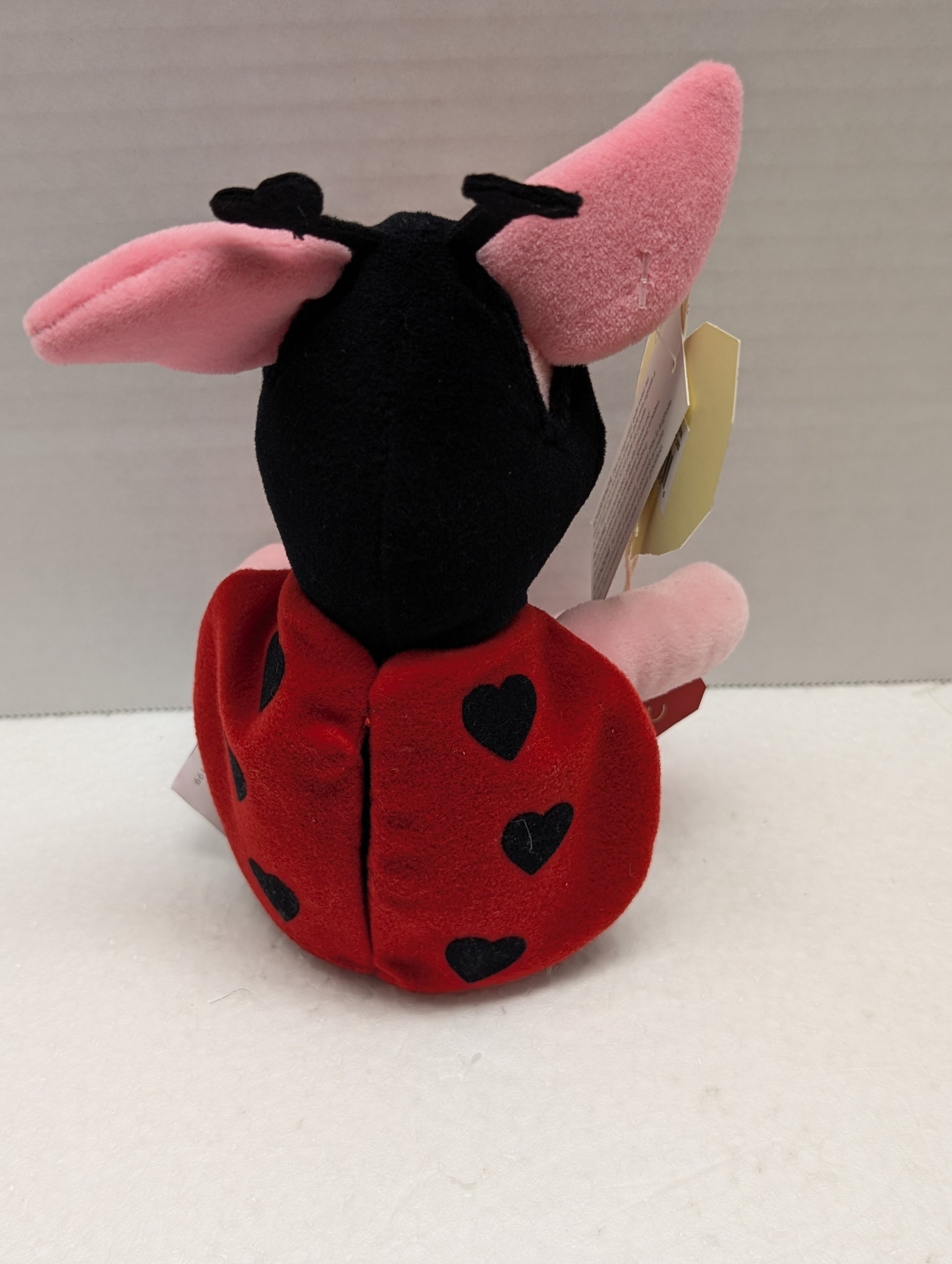 Disney Bean Bag Valentine's 2000 Piglet Lady Bug Love Bug image 2