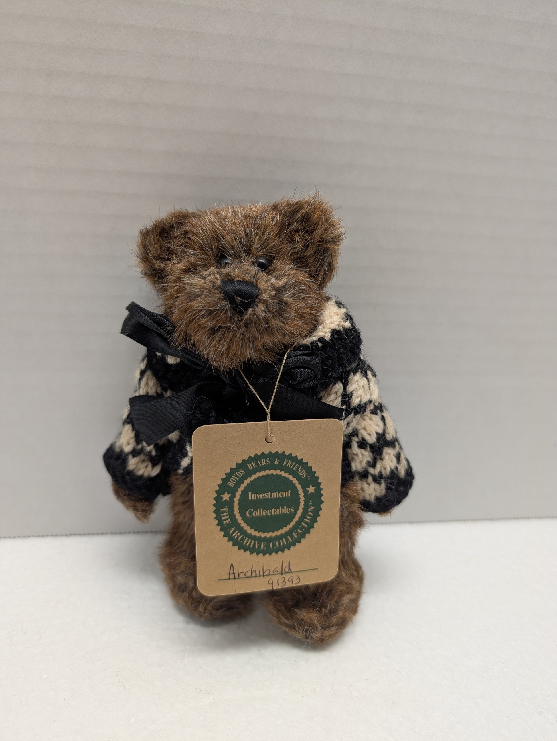 Boyds Bear Plush Archibald McBearlie  91393   6" image 0