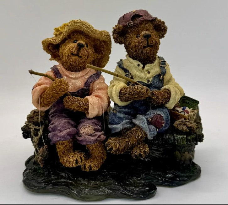 Boyds Bear Resin Becky and Tom  Simpler Times #2277910 image 2