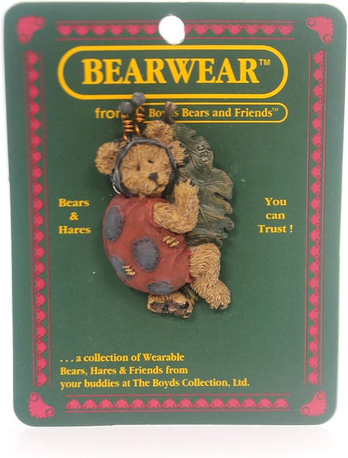 Boyds Pin Bearwear Tweedle Bedeedle Stop & Smell the Flower 26136 image 0