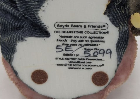 Boyds Bear Resin Ruthie Pawsenclaws Unconditional Love 2277907 image 2
