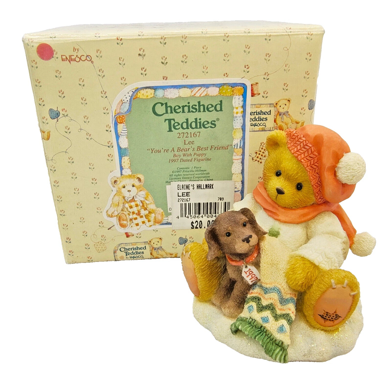 Cherished Teddies Lee You?re A Bear's Best Friend 1997 image 2