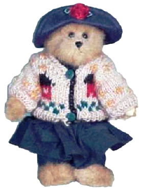 Boyds Bear Plush  Bailey Blue Denin w. House Sweater  9199-06 image 0