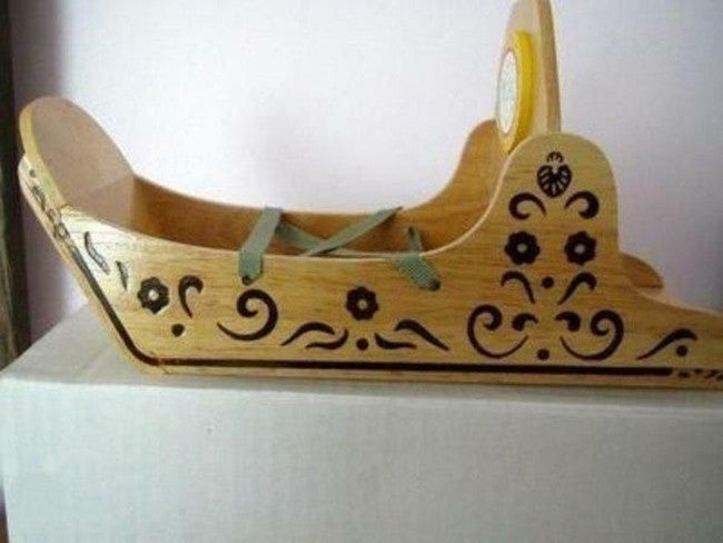 North American Santa's Workshop Lulu Dog Sled 4295 Muffy Vanderbear image 1