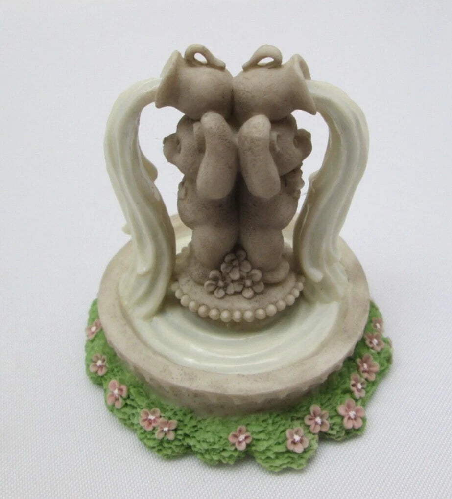 Cherished Teddies Members Only Accessories 1998 Mail Box, Lamp Post, Water Fount image 2
