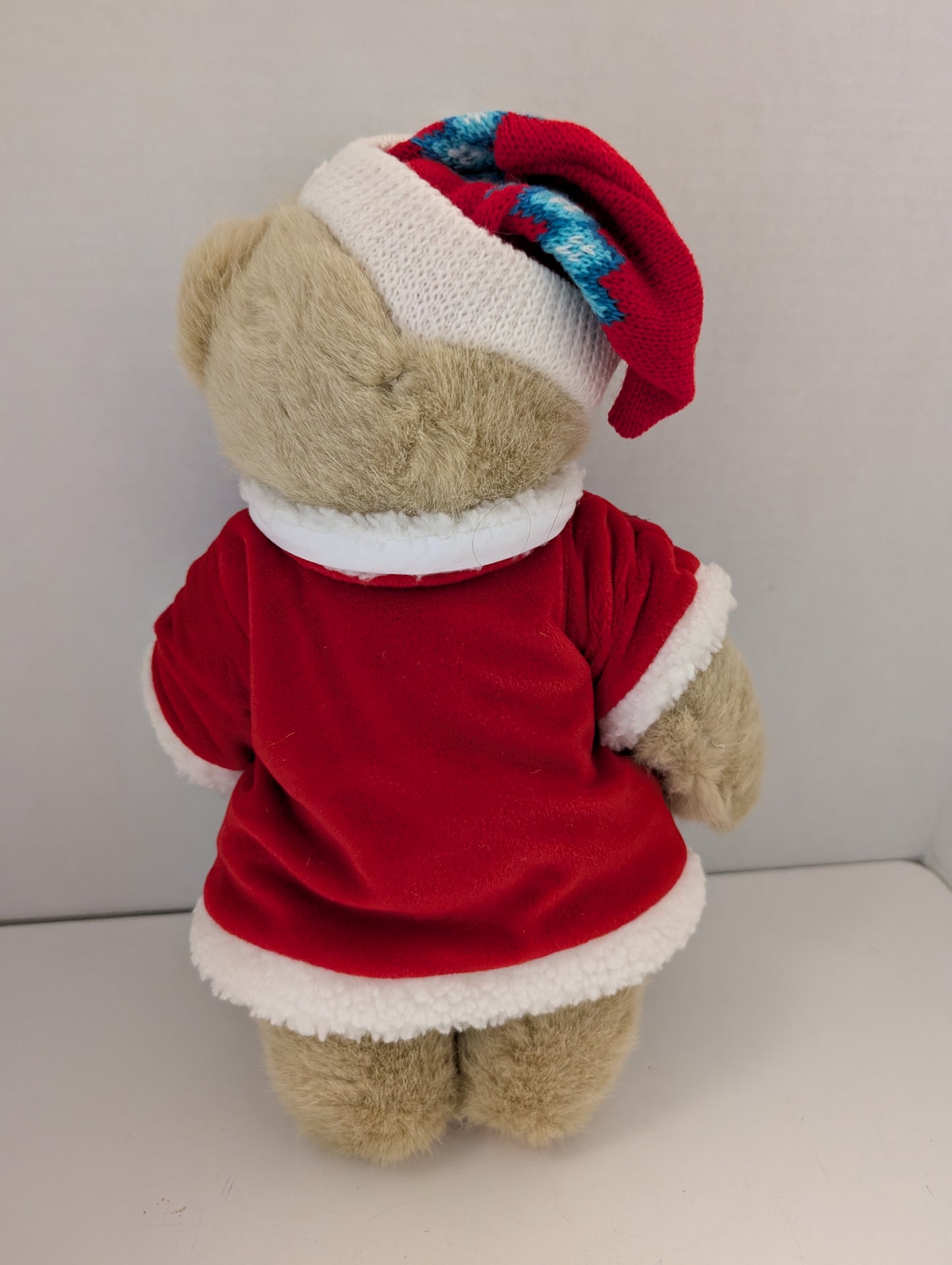 Cherished Teddies Bear Beth Santa Outfit w. Patches Dakin 14" image 1