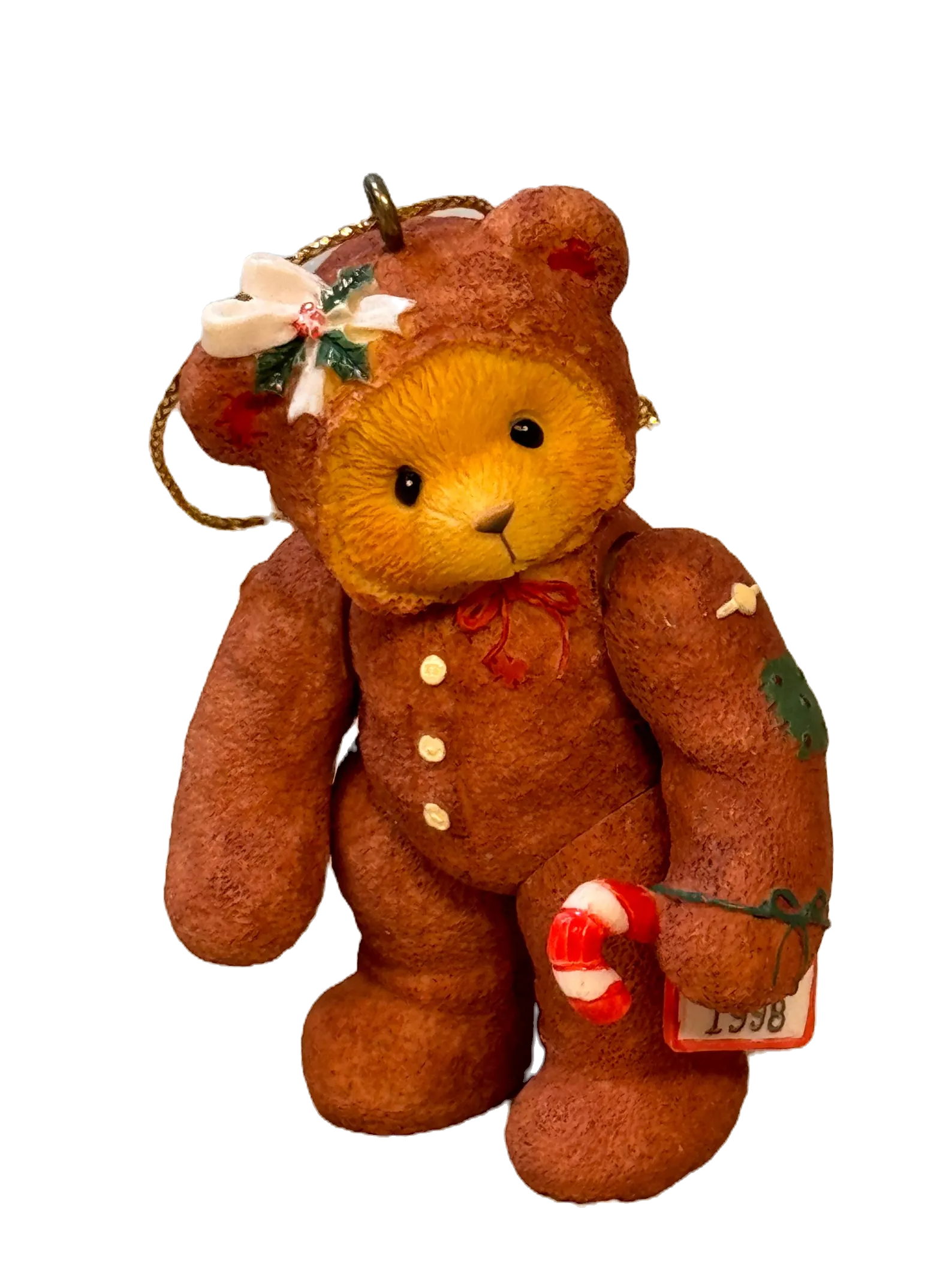 Cherished Teddies Gingerbread Bear Dated 1998 Hanging Ornament 352748 image 0