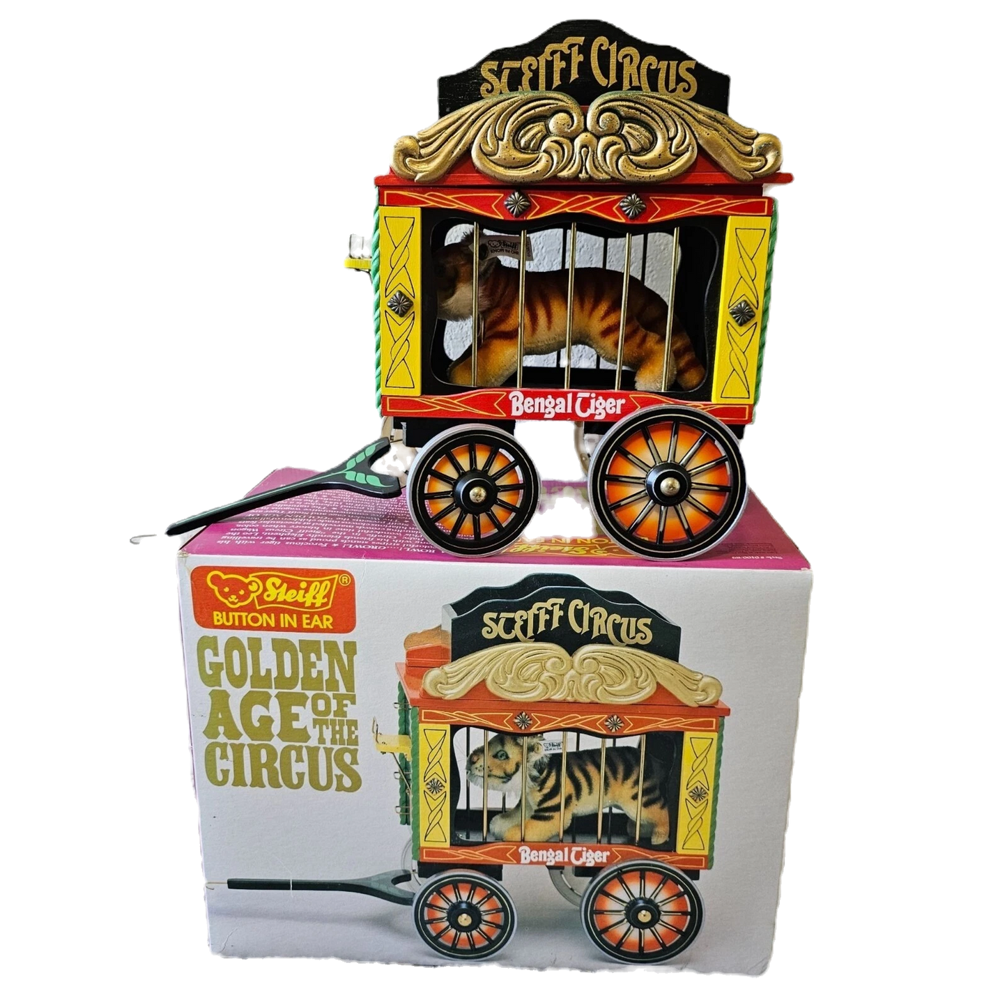Steiff Bengal Tiger Circus Wagon 1990 image 0
