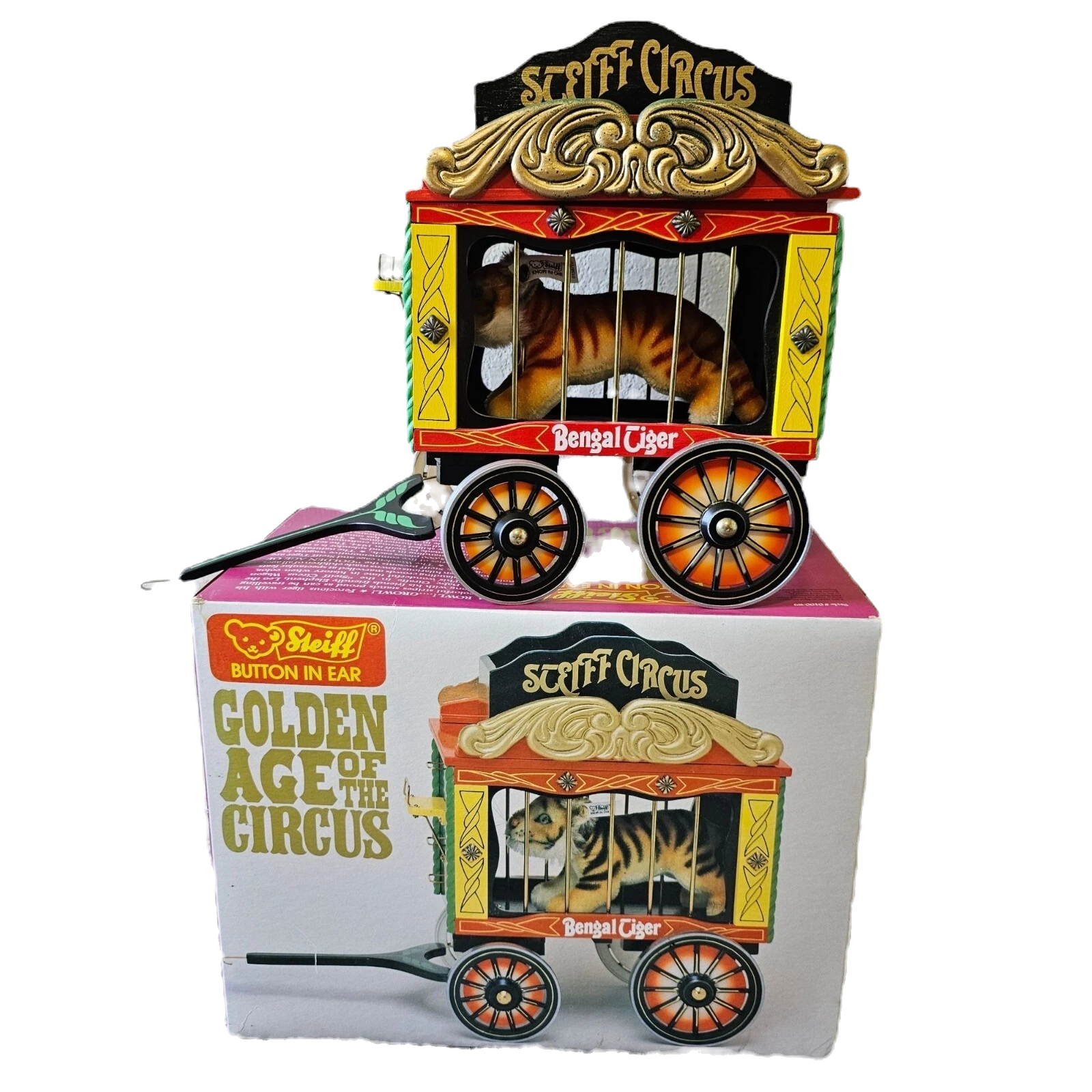 Steiff Bengal Tiger Circus Wagon 1990 image 0