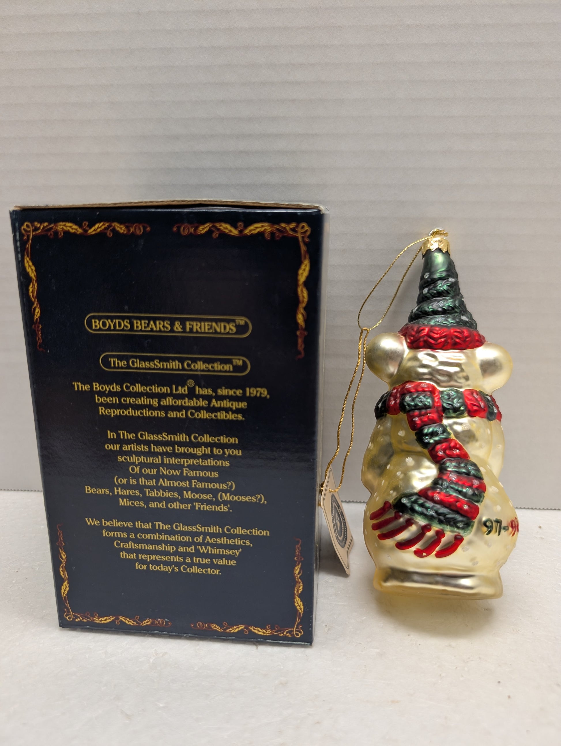 Boyds Glass Ornament Olaf 391001 Snowman image 5