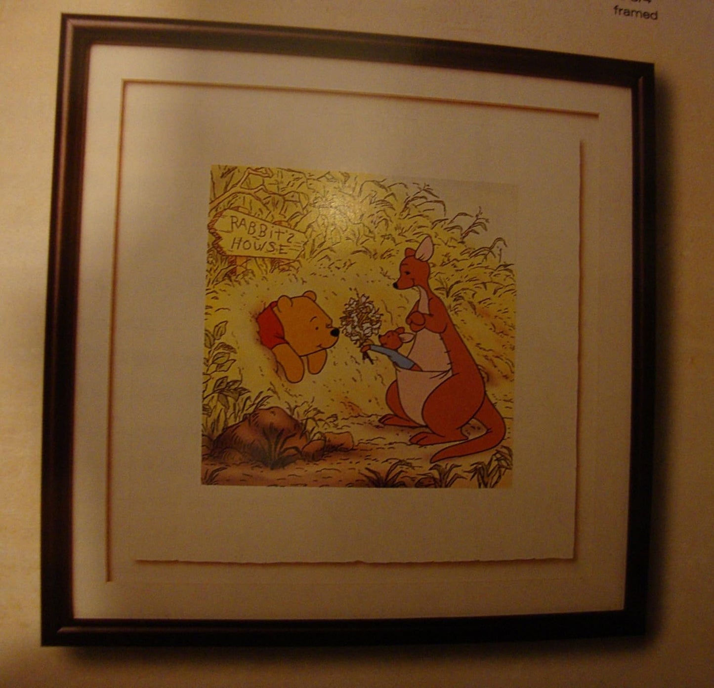 Disney Treasure Serigraph Pooh in a Tight Place 41759 image 1
