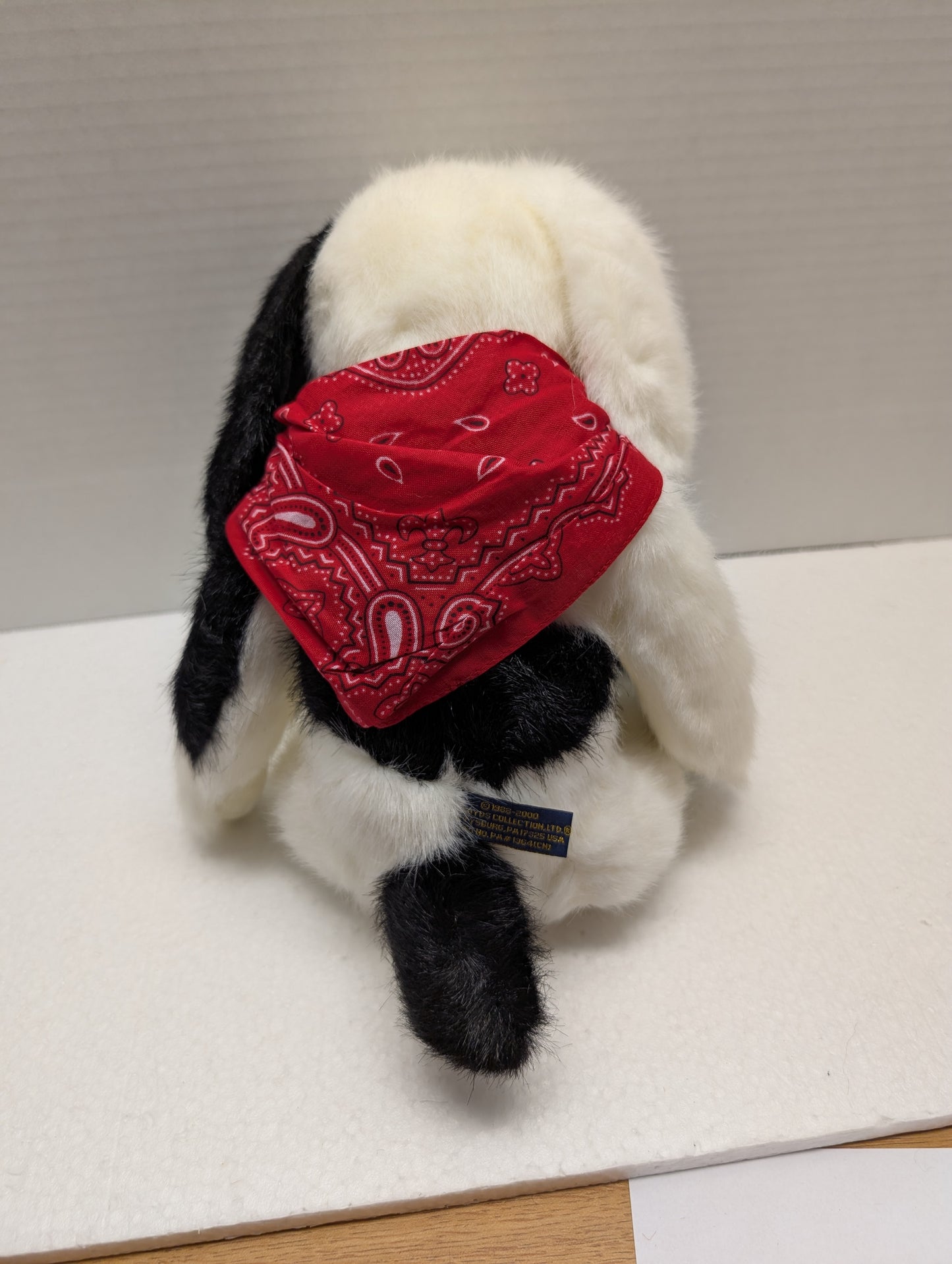 Boyds Dog Duffy P. Hydrant 16" 540301-07 Black & White Scruffy Pup image 9