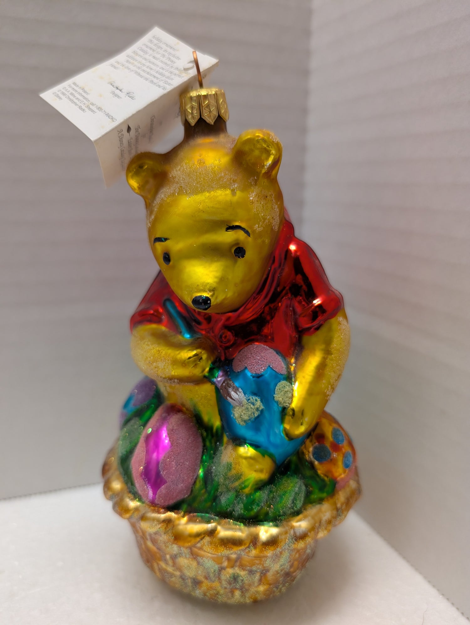 Christopher Radko Pooh Easter Basket image 0
