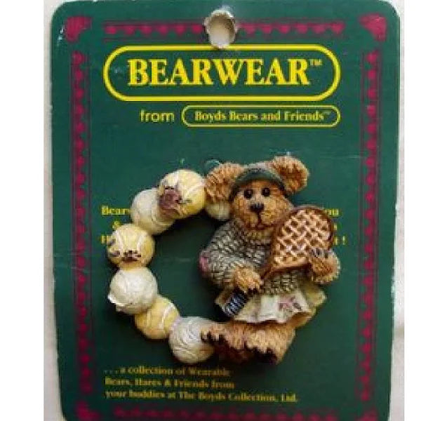 Boyds Pin Bearwear Pin Chrissie  Tennis Anyone 26122 image 1