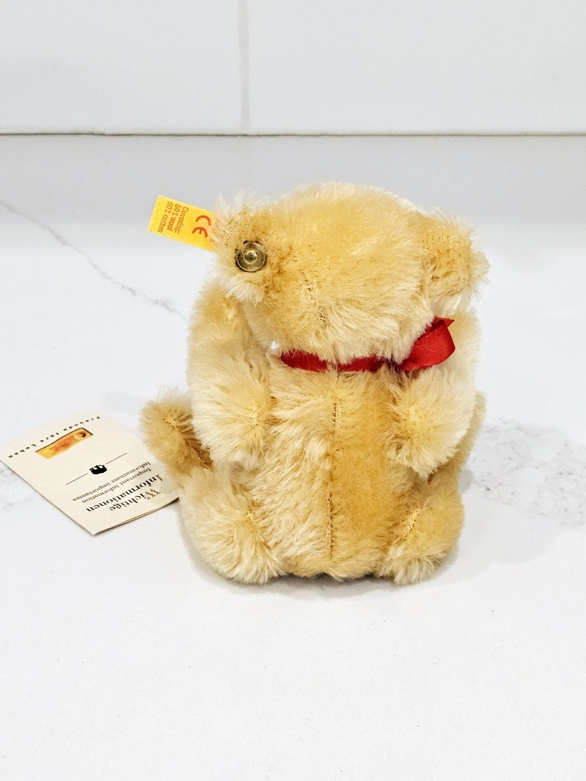 Steiff Miniature Blonde Bear Teddy Original 030246 0210/15  15cm image 3