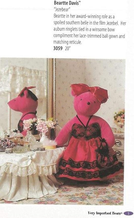 North American Bear VIB 20"  VIB 1994 Hot Pink 20" Bear Beartie Davis #3059 image 1