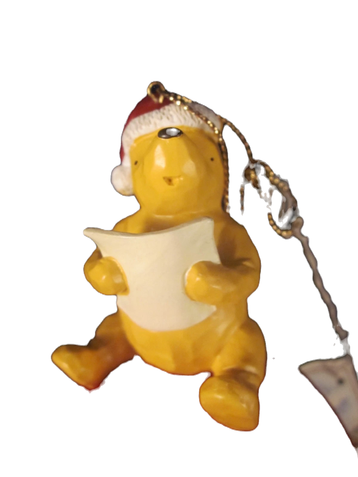 Walt Disney Winnie the Pooh Ornament, Large Red Bell Ornament image 1
