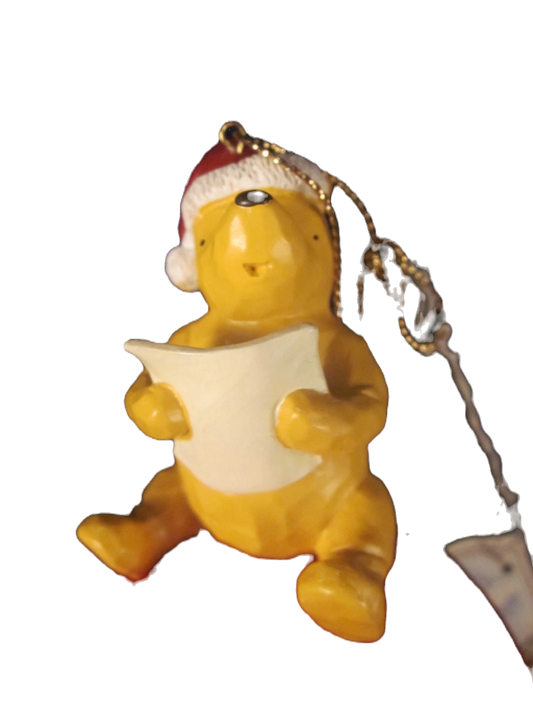 Walt Disney Winnie the Pooh Ornament, Large Red Bell Ornament image 1