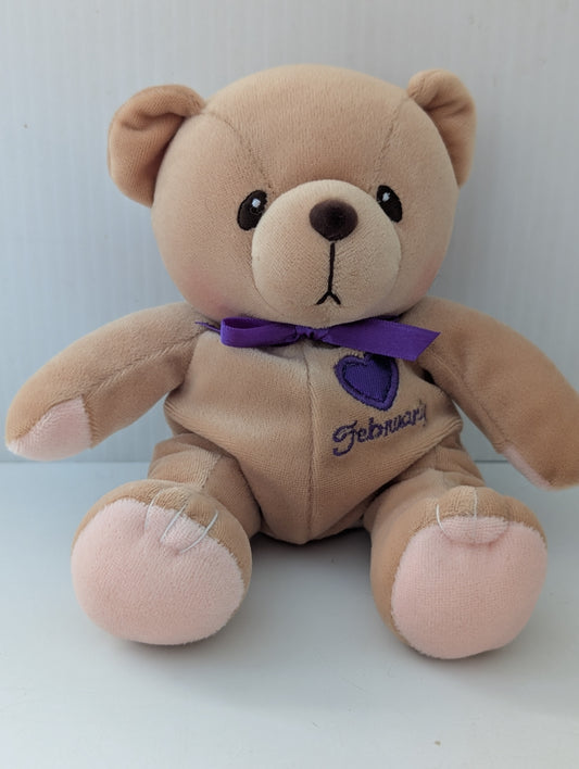 Cherished Teddies Bear of the Month February 556181 Purple image 0