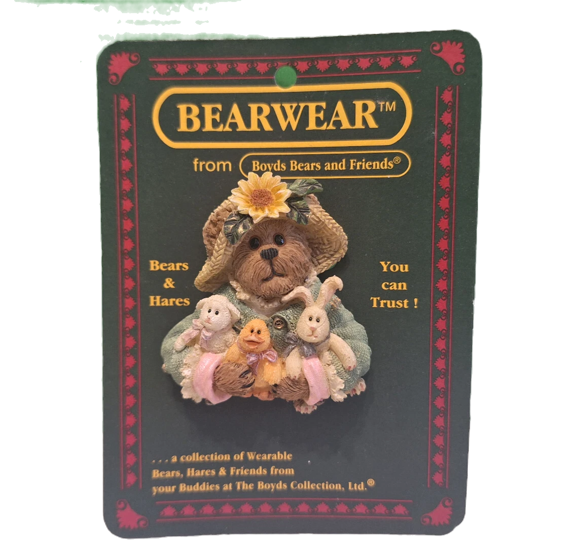 Boyds Pin Bearwear Miss Hattie & Co Springtime Friends 26157 image 0
