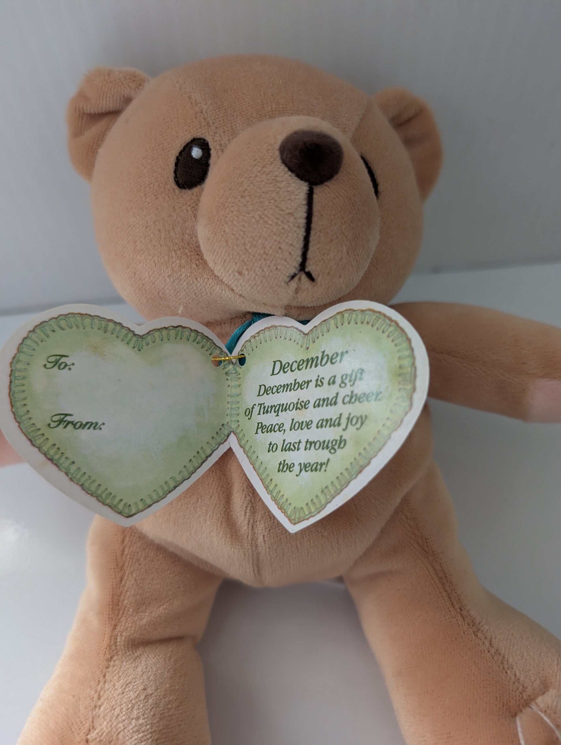 Cherished Teddies Bear of the Month December 556793 Turquoise image 2