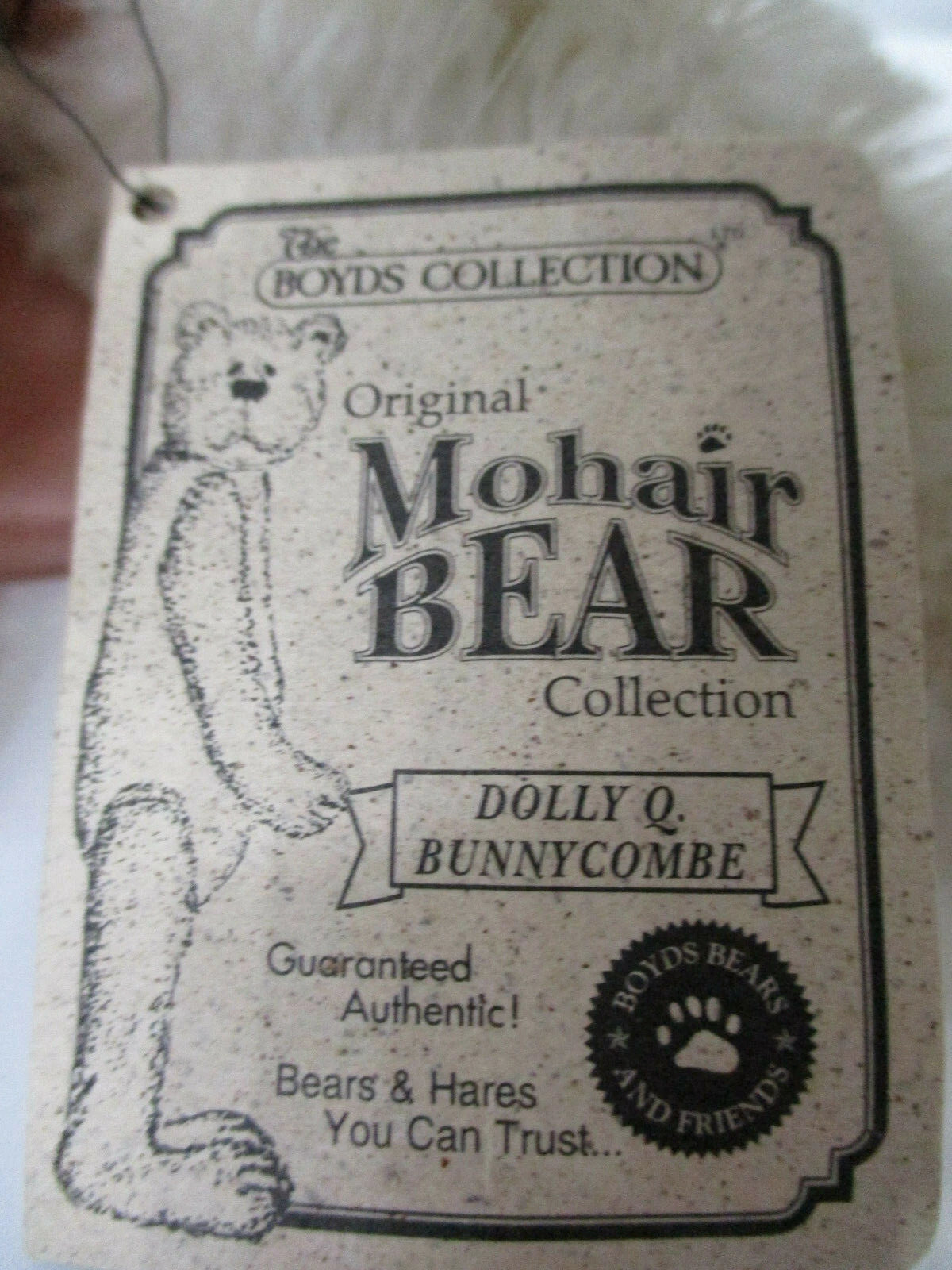 Boyds Mohair Dolly 10" White Rabbit 590150-00 image 4