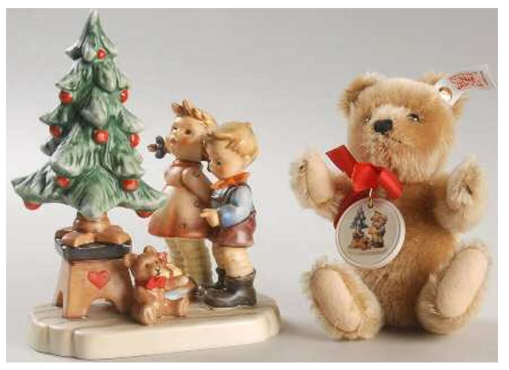 Steiff & Goebel Wonder of Christmas with Steiff Teddybear 1394 image 8