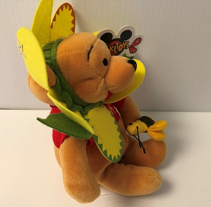 Disney Bean Bag Mini Flower Pooh 8" 122689 with Bee image 3