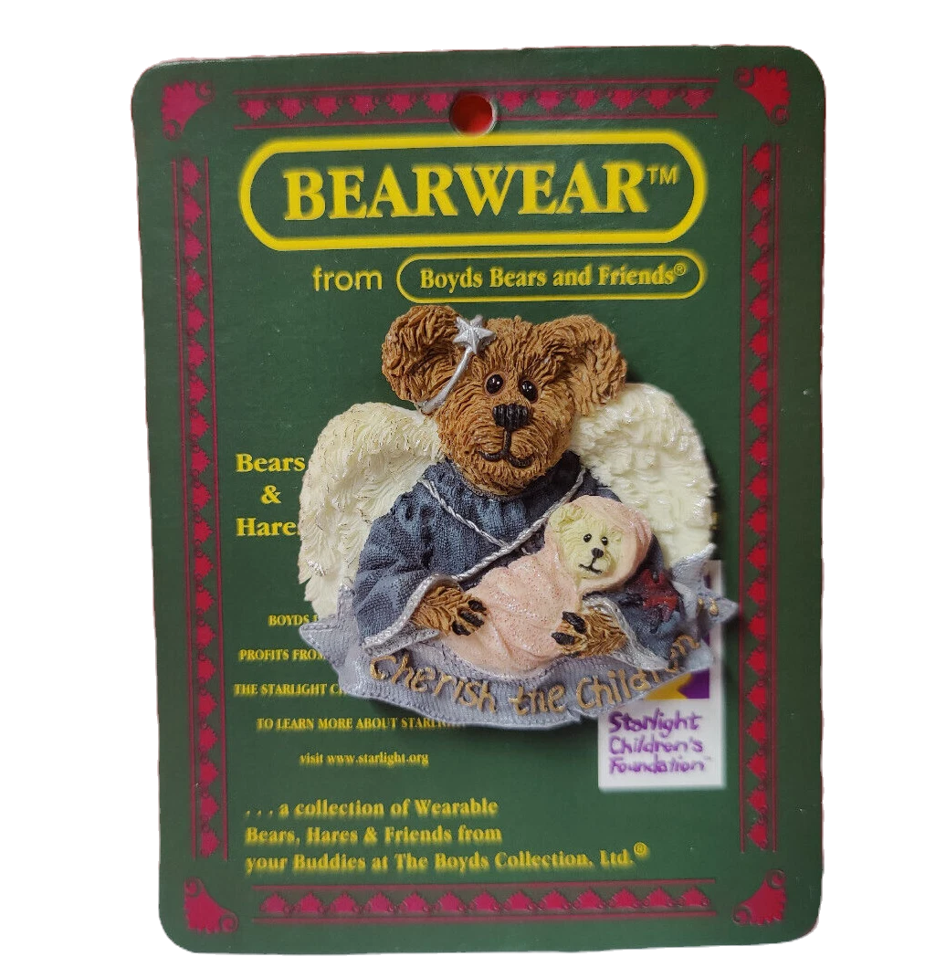 Boyds Pin Bearwear Charity Angelhug and Everychild Cherish thBoye Children 26039 image 0