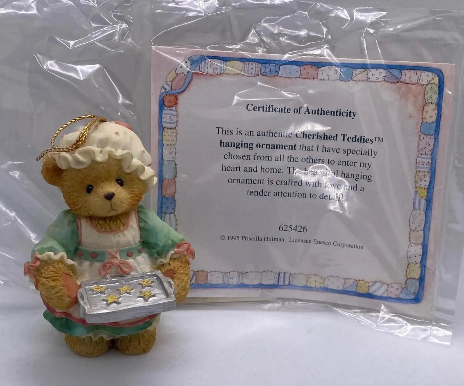 Cherished Teddies Girl Holding Tray Of Cookies #625426 image 2