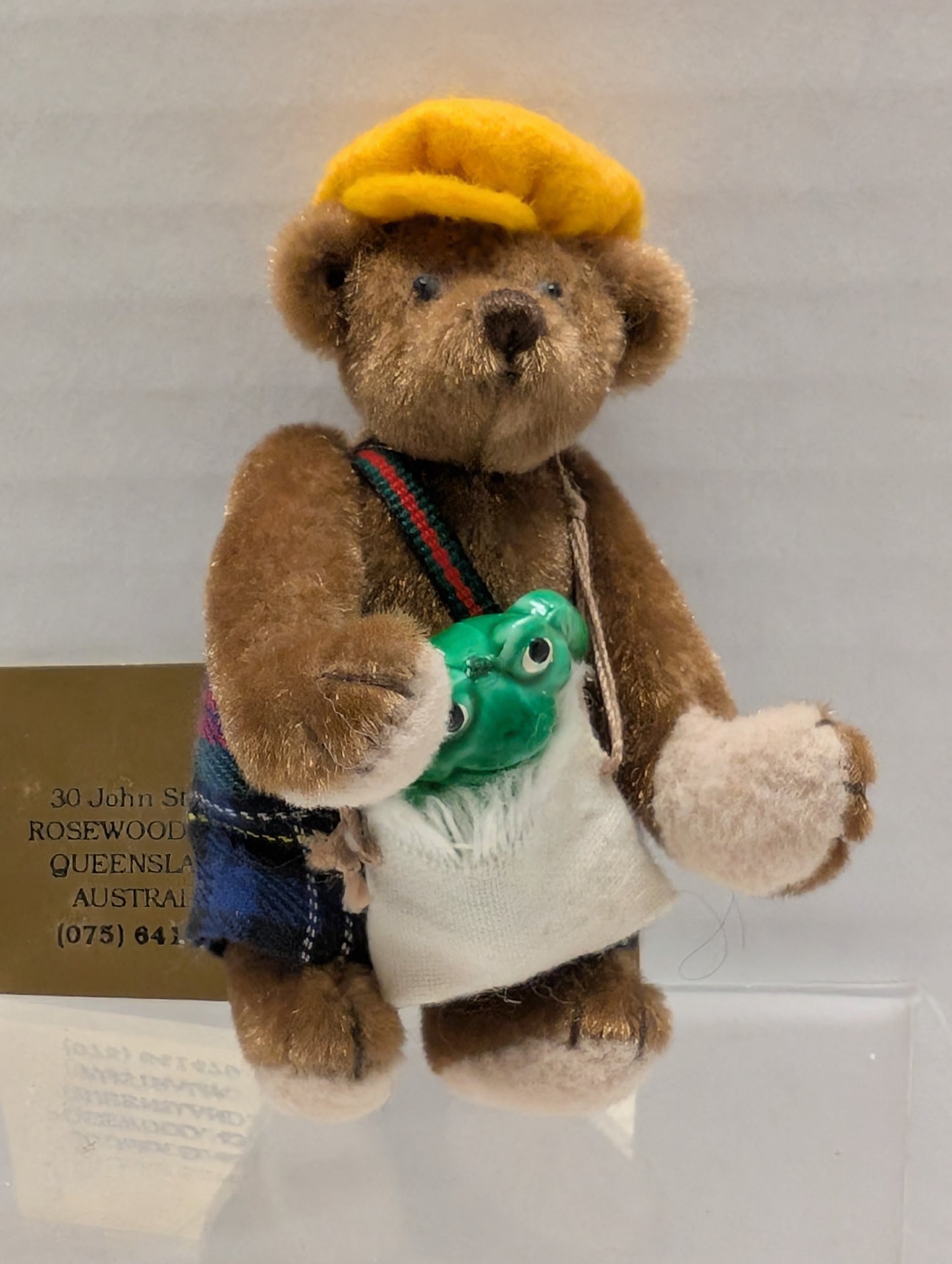 Gerry's Teddy & Craft Designs of Queensland, Australia Clarrie & His Bull Frog image 1