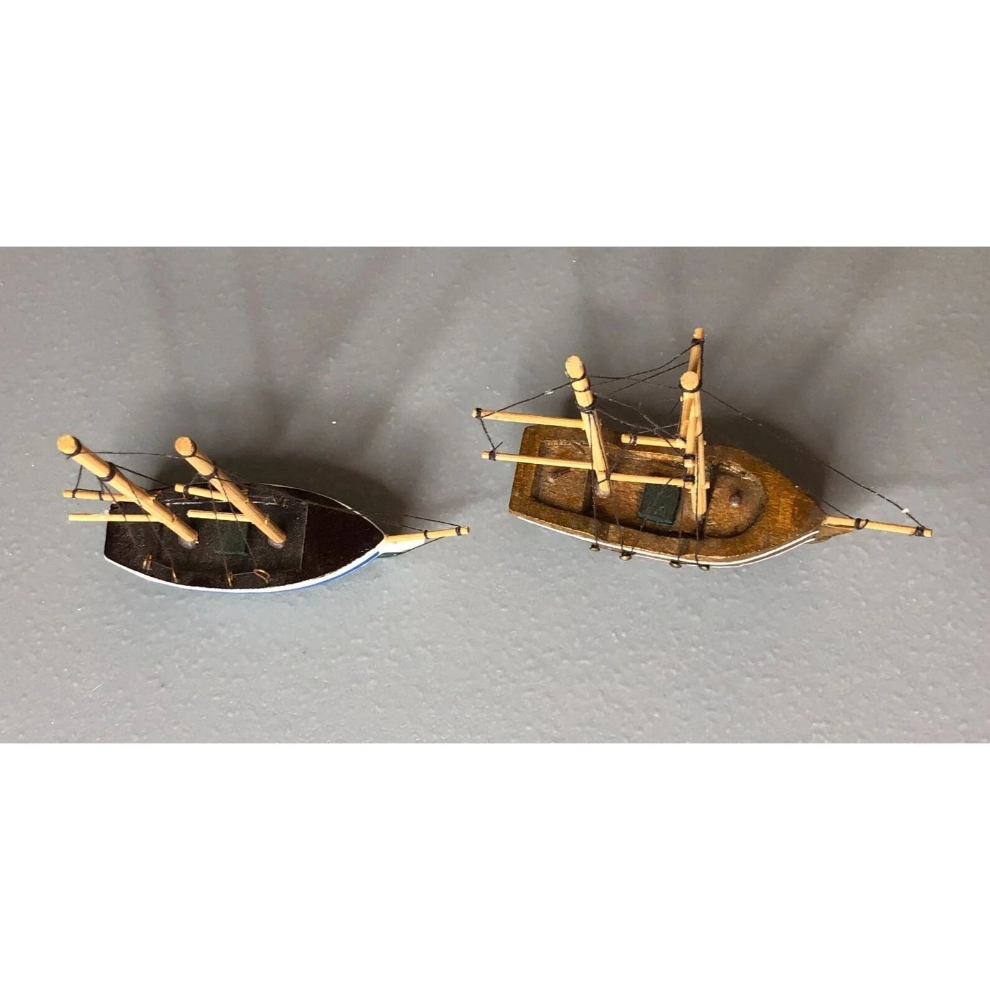 Miniature Ships without Sails Dollhouse Christmas Village Lake Lighthouse Decor image 4