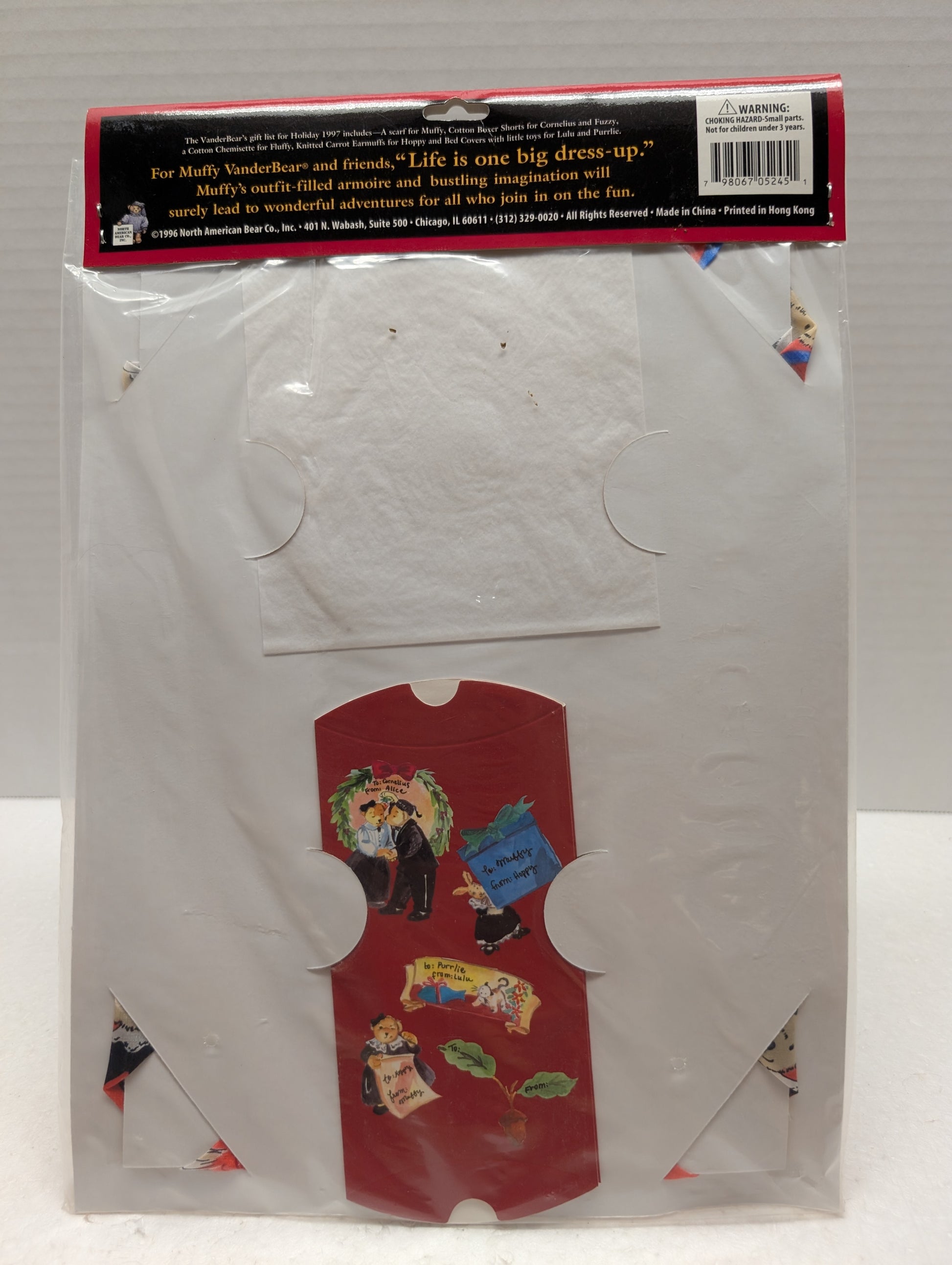North American VanderBear Gifts Alice100%  Silk Scarf 5245 image 2