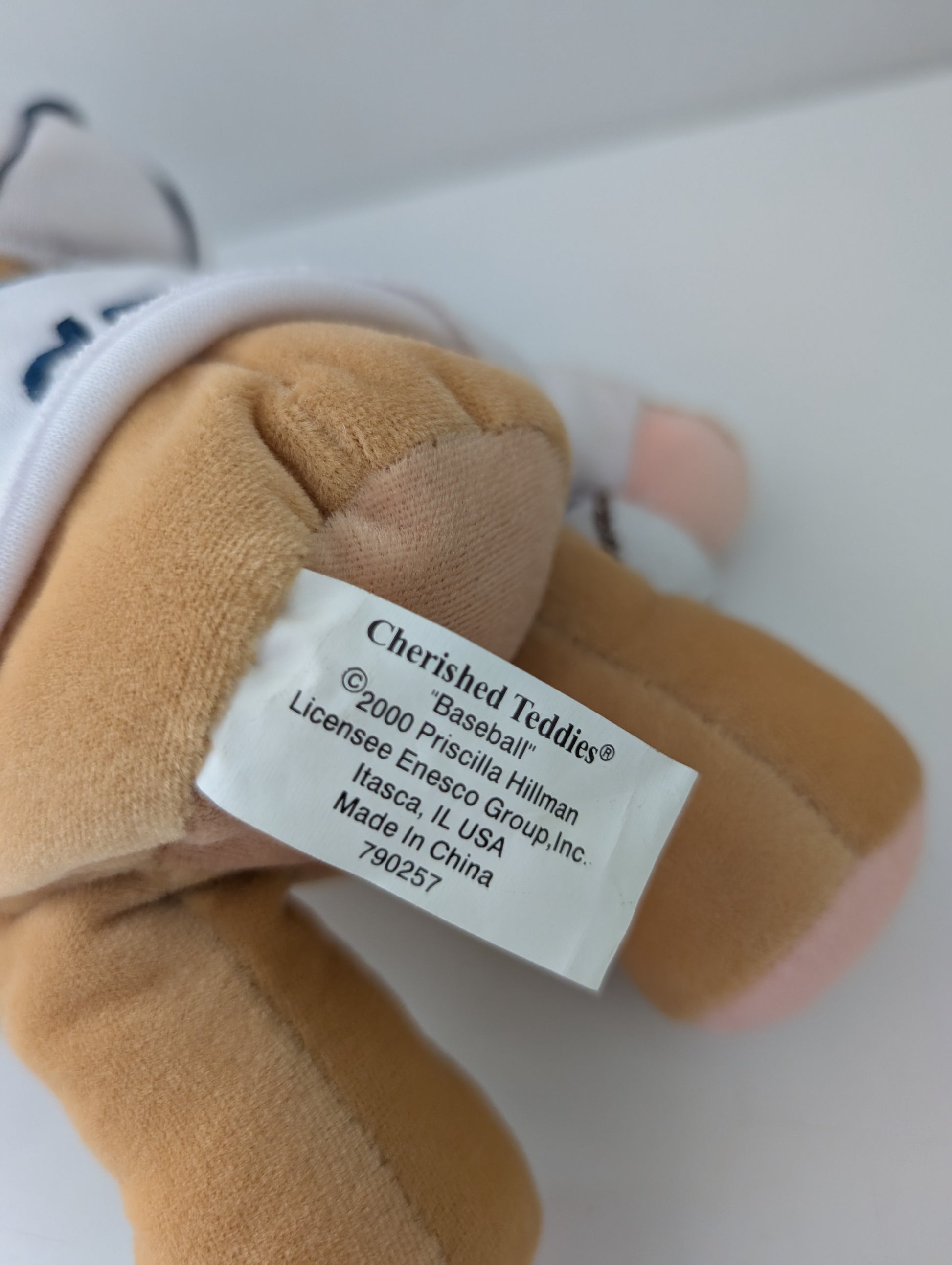 Cherished Teddies Bear Sports Plush Baseball 790257 image 2