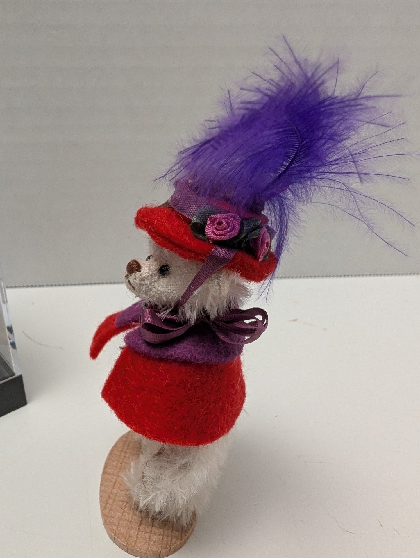 Little Gems Mademoiselle Rouge Teddys Exclusive Mini Mohair Bear image 3