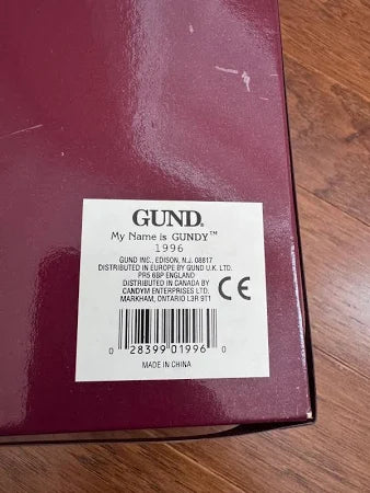 Gund GUNDY Boxed Bear 1996 Collector's Bear image 7