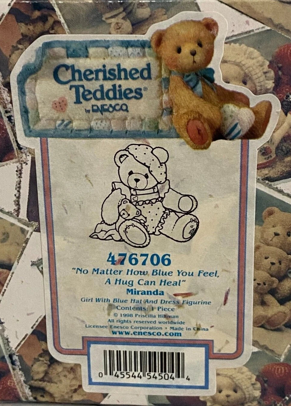 Cherished Teddies Miranda  No Matter How Blue You Feel, A Hug Can Heal 476706 image 2