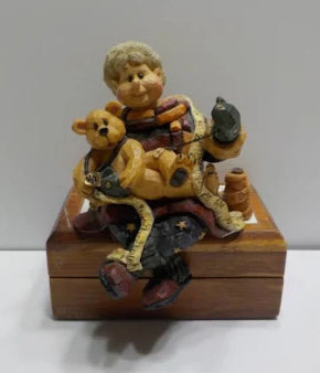 Boyds Carvers Choice Mrs. C With Bobbin As Good As New 370107 image 0
