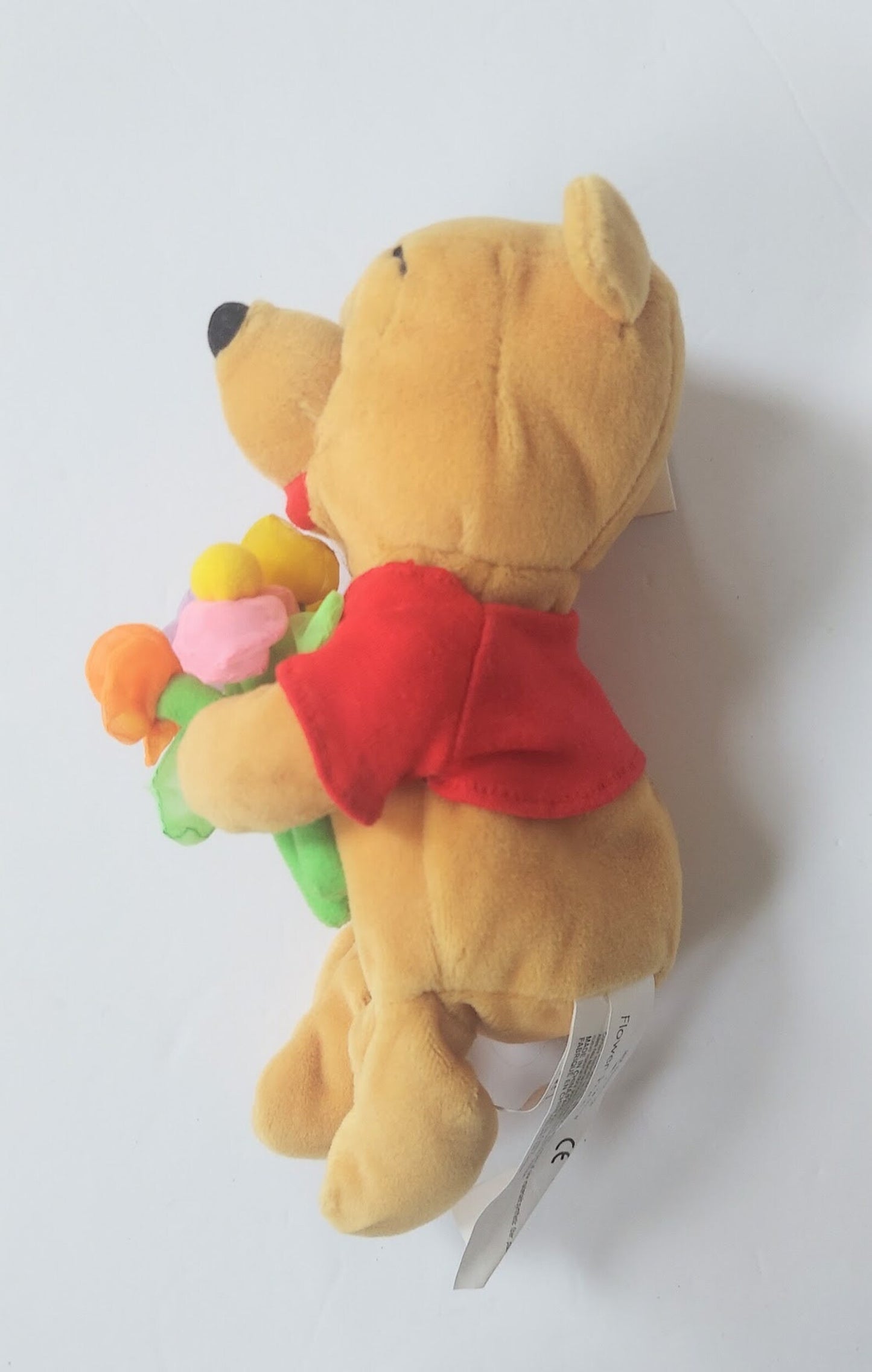 Disney Bean Bag Mini Flower Pooh 8" Holding Flower Bouquet image 4