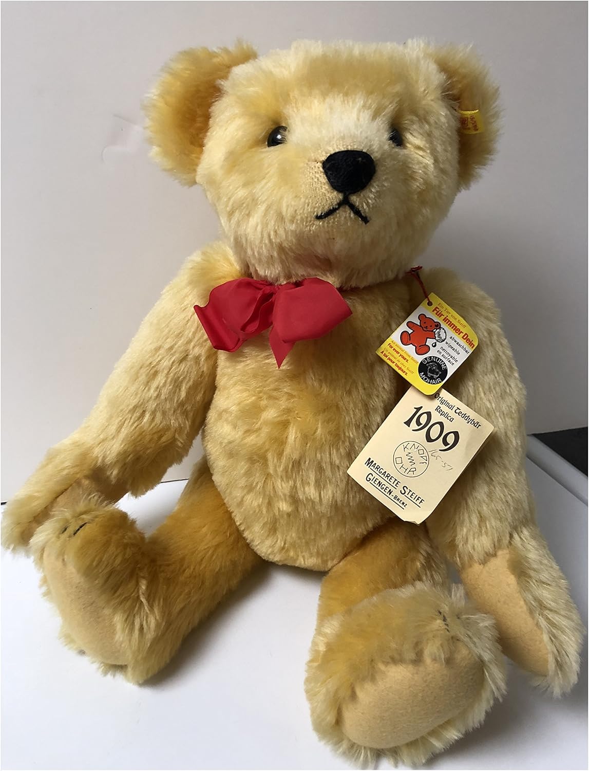 Steiff Gold Mohair 1909 Replica 51cm 0165/51 image 1