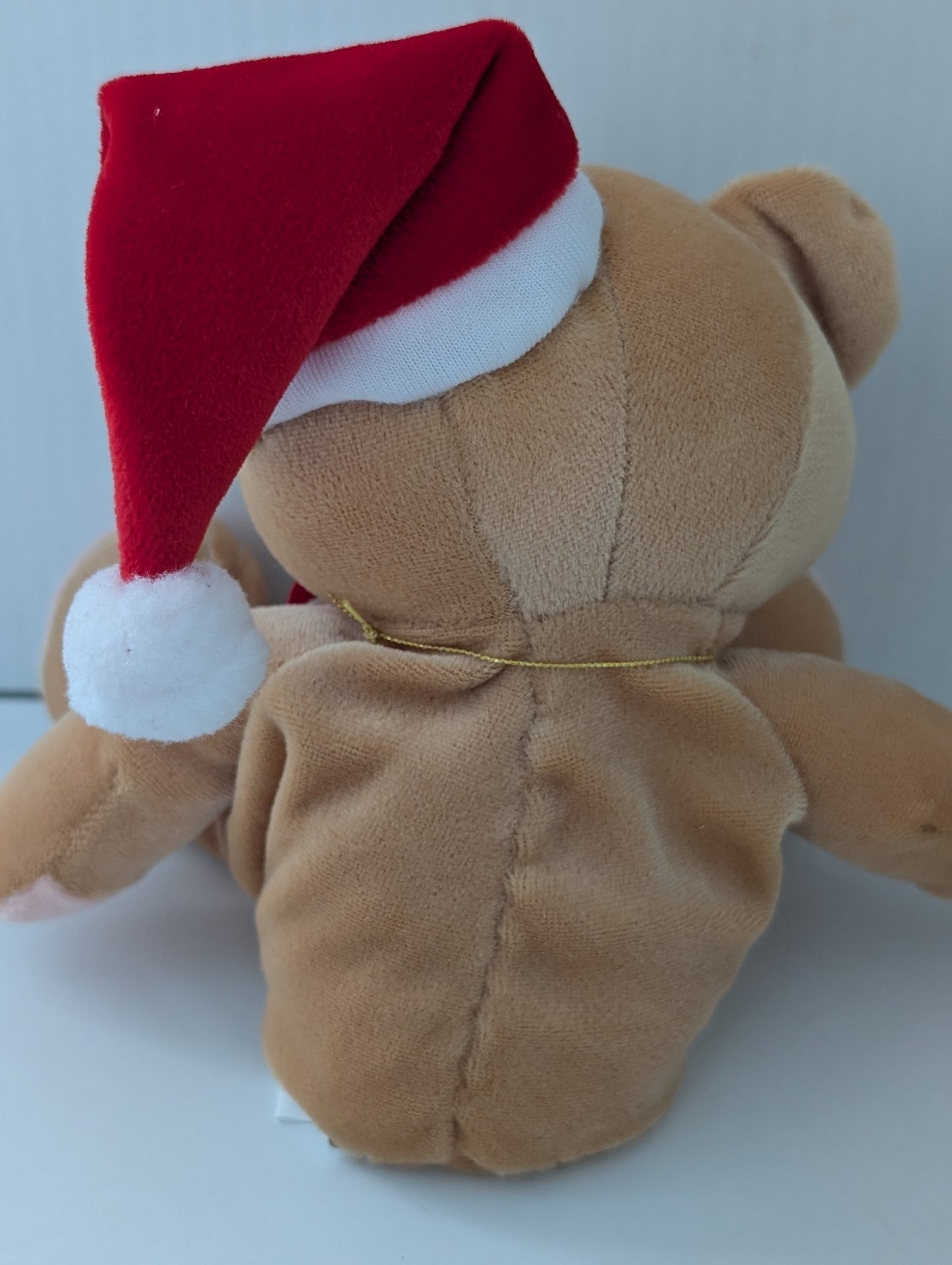 Cherished Teddies Bear Santa Hat with red Ribbon 610585 image 1