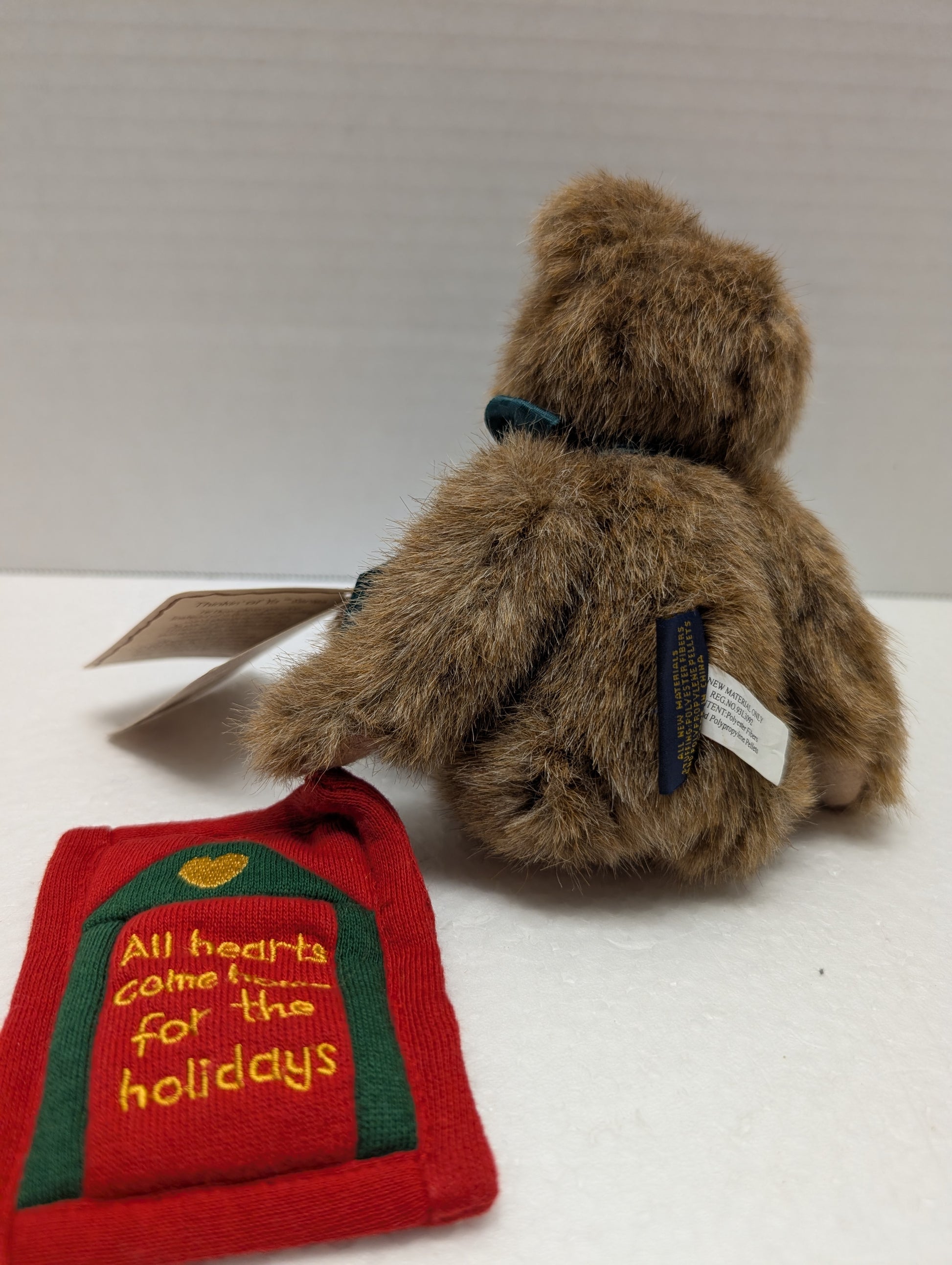 Boyds Bear Plush Homer 7.5"  jointed with quilt 904363 image 4